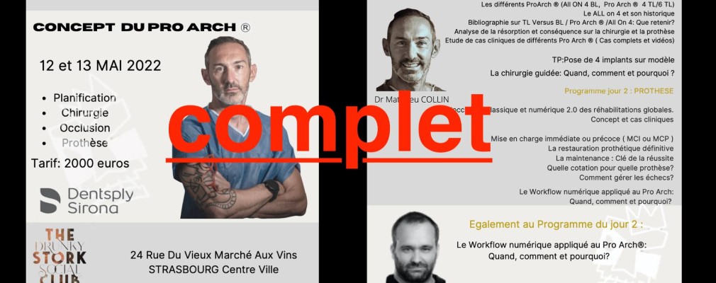 Centre implantologie dentaire concept Pro Arch